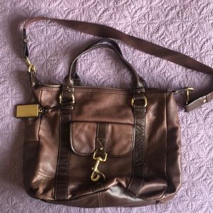 Tommy Hilfiger Genuine Leather Satchel